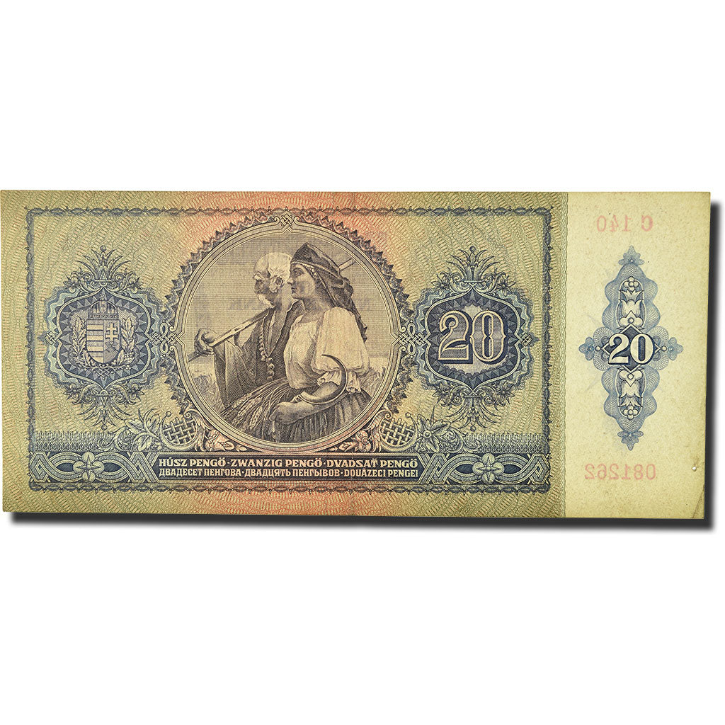 Banknote, Hungary, 20 Pengö, 1941, 1941-01-15, KM:109, AU(50-53)