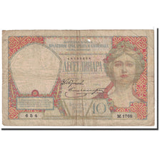 Banknote, Yugoslavia, 10 Dinara, 1926, 1926-05-26, KM:25, VG(8-10)