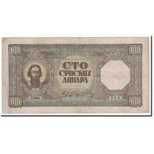 Banknote, Serbia, 100 Dinara, 1943, 1943-01-01, KM:33, VF(30-35)