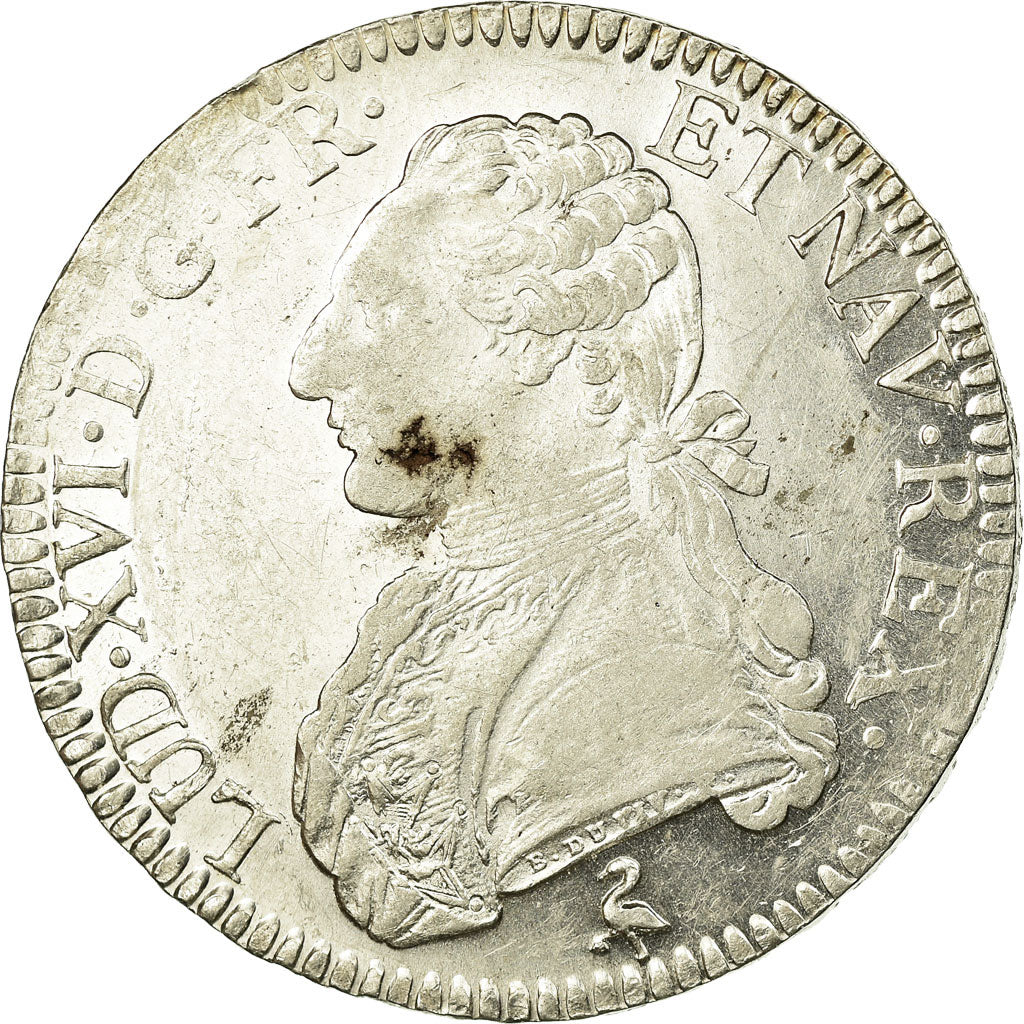 Coin, France, Louis XVI, Écu aux branches d'olivier, Ecu, 1790, Paris