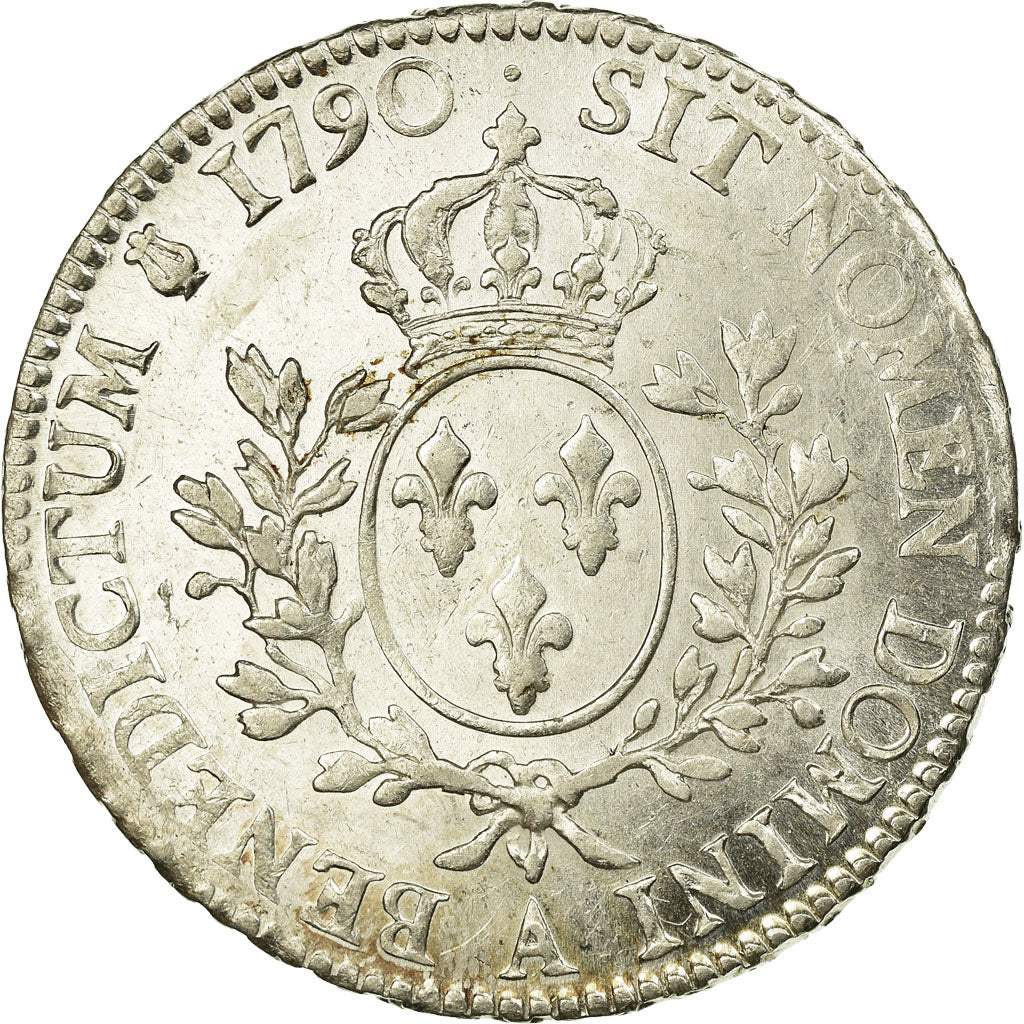 Coin, France, Louis XVI, Écu aux branches d'olivier, Ecu, 1790, Paris