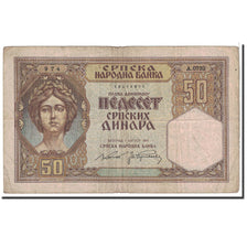 Banknote, Serbia, 50 Dinara, 1941, 1941-08-01, KM:26, VF(20-25)