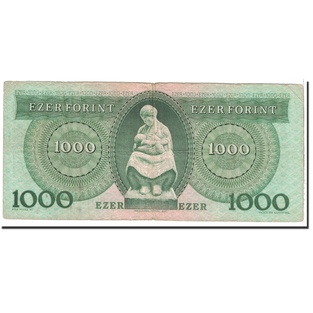 Hungary, 1000 Forint, 1992, KM:176a, 1992-10-30, EF(40-45)