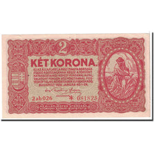 Hongrie, 2 Korona, 1920, KM:58, 1920-01-01, SUP