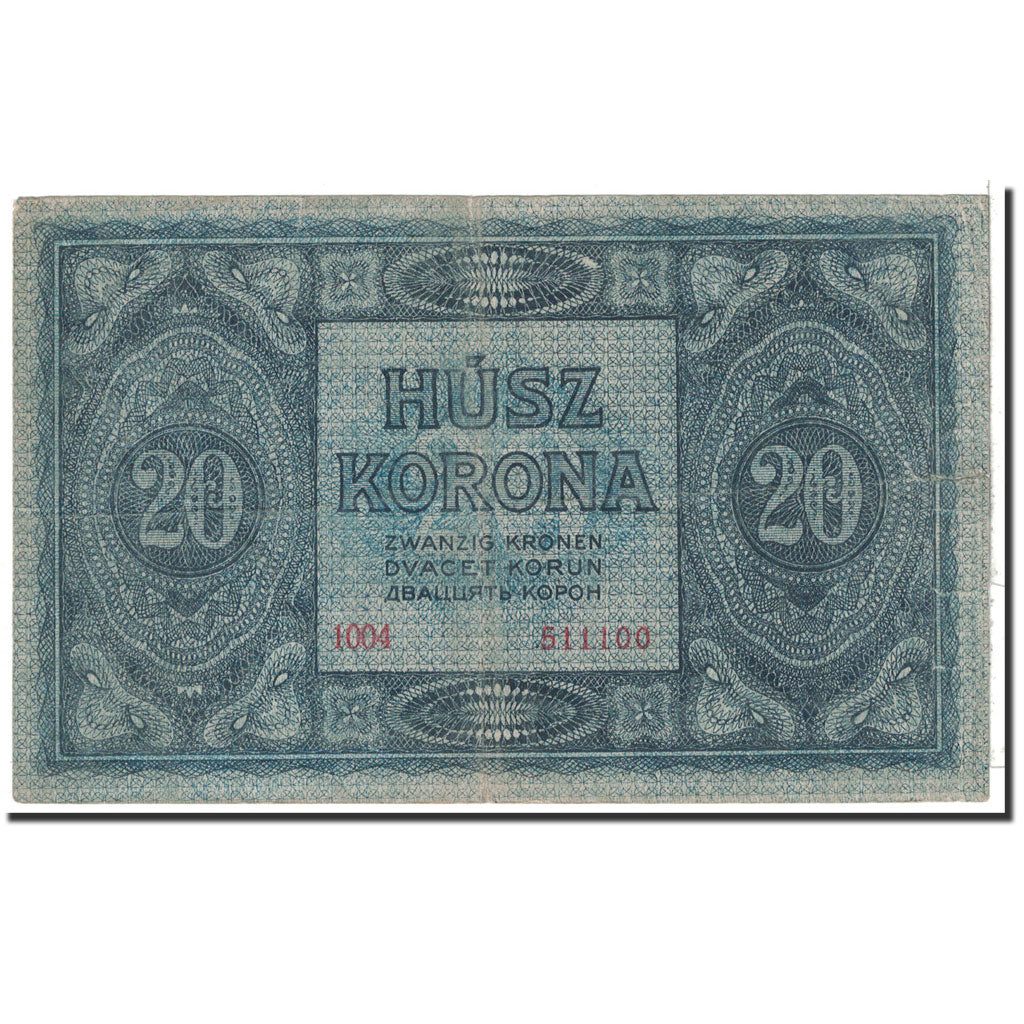 Hungary, 20 Korona, 1919, KM:38a, 1919-07-15, EF(40-45)