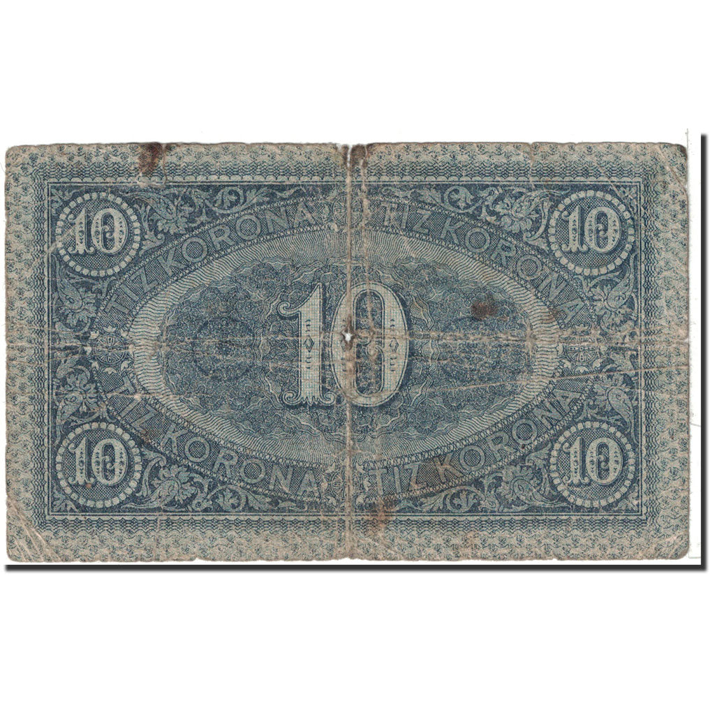 Hungary, 10 Korona, 1919, KM:37, 1919-07-15, VF(20-25)