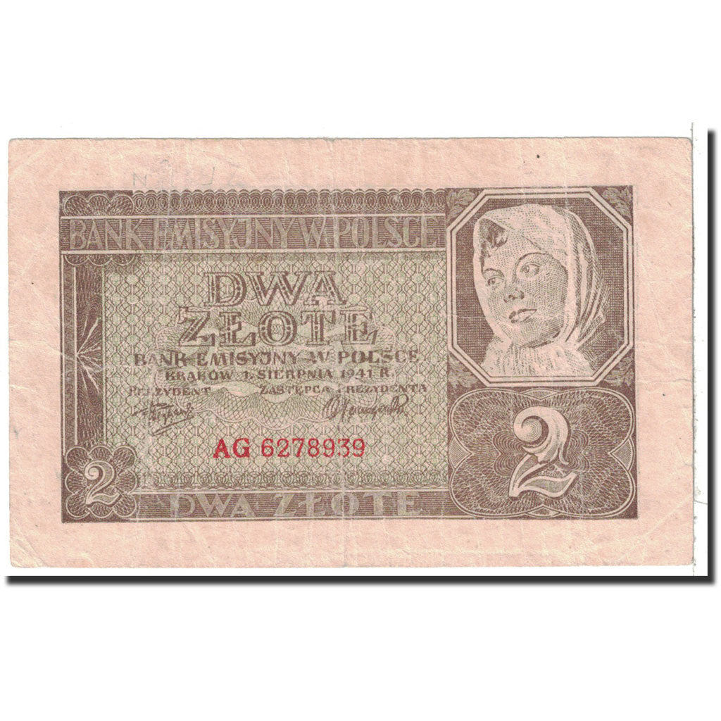 Poland, 2 Zlote, 1941, KM:100, 1941-08-01, EF(40-45)