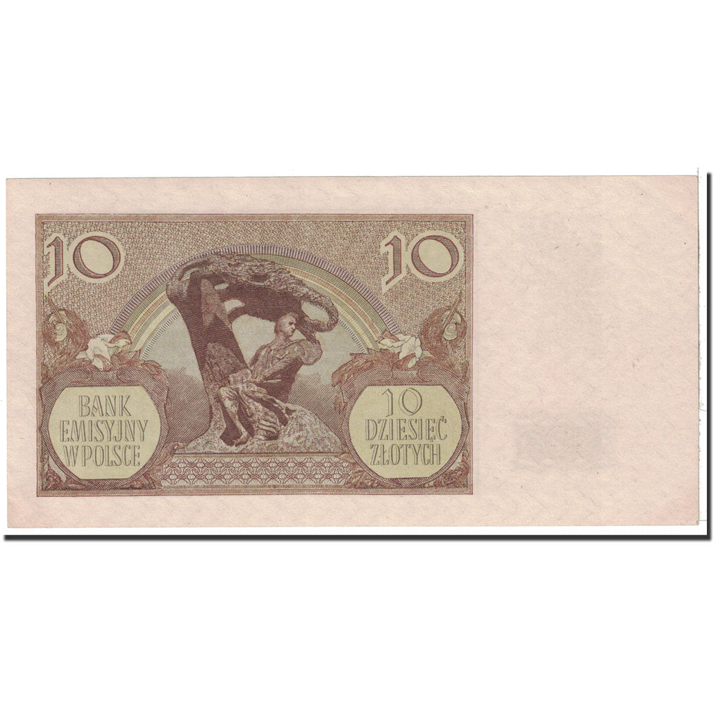 Banknote, Poland, 10 Zlotych, 1940, 1940-03-01, KM:94, UNC(65-70)