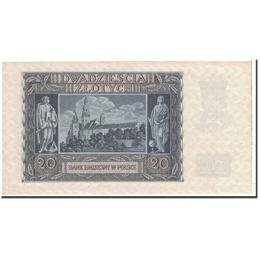 Billete, 20 Zlotych, 1940, Polonia, KM:95, 1940-03-01, UNC