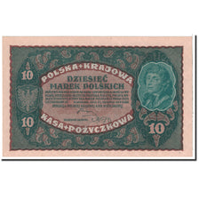 Poland, 10 Marek, 1919, KM:25, 1919-08-23, UNC(65-70)