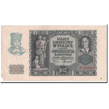 Banconote, Polonia, 20 Zlotych, 1940, KM:95, 1940-03-01, BB