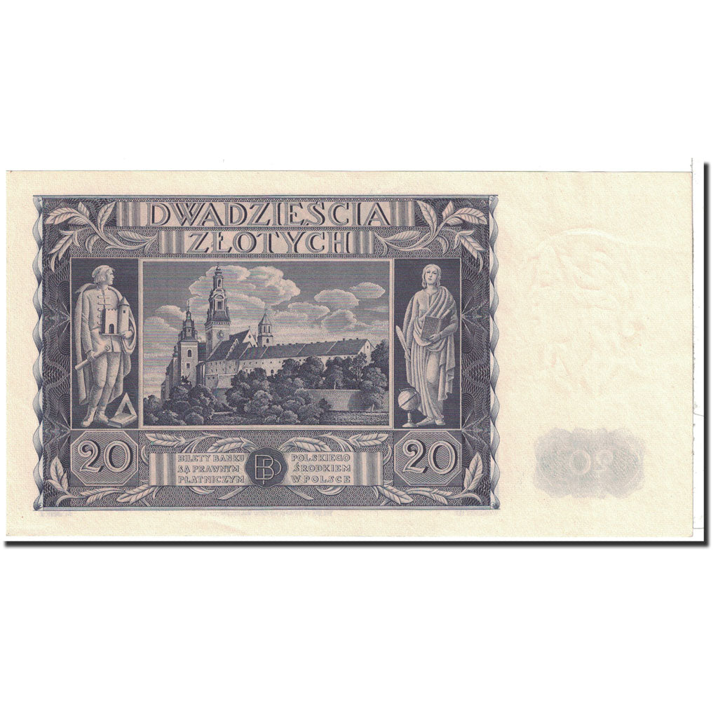 Poland, 20 Zlotych, 1936, KM:77, 1936-11-11, UNC(65-70)