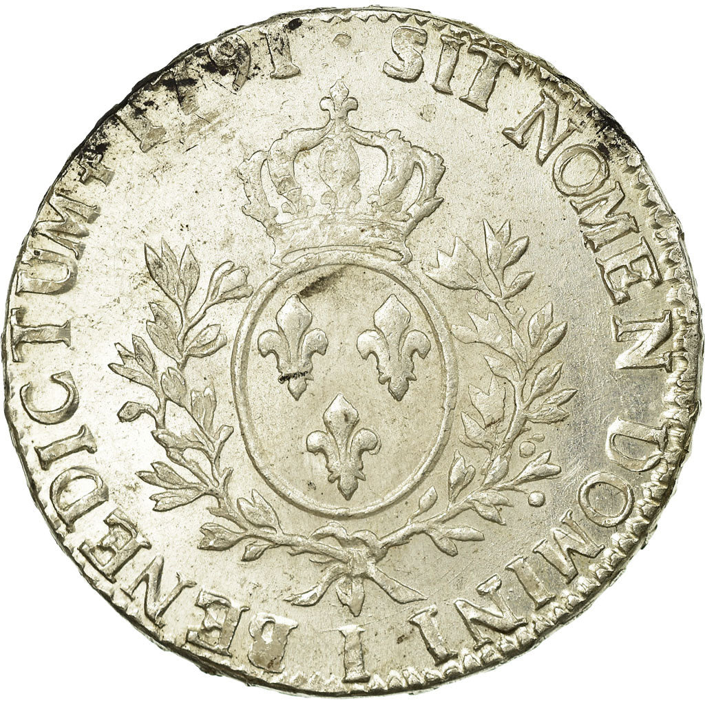 Coin, France, Louis XVI, Écu aux branches d'olivier, Ecu, 1791, Limoges