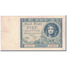 Banknote, Poland, 5 Zlotych, 1930, 1930-01-02, KM:72, EF(40-45)