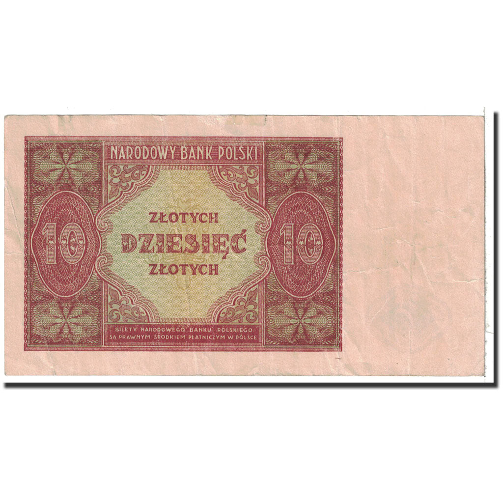 Pologne, 10 Zlotych, 1946, 1946-05-15, KM:126, TTB