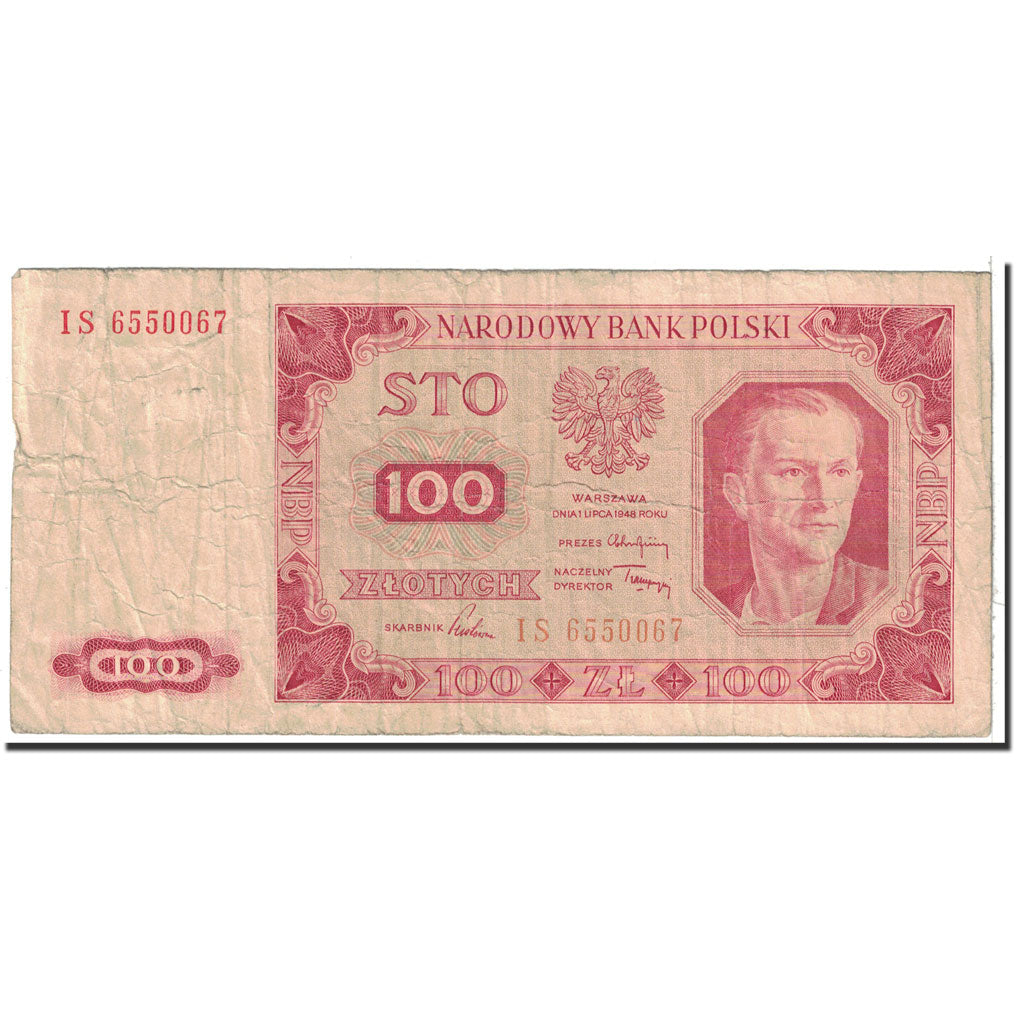 Banknote, Poland, 100 Zlotych, 1948, 1948-07-01, KM:139a, VF(20-25)