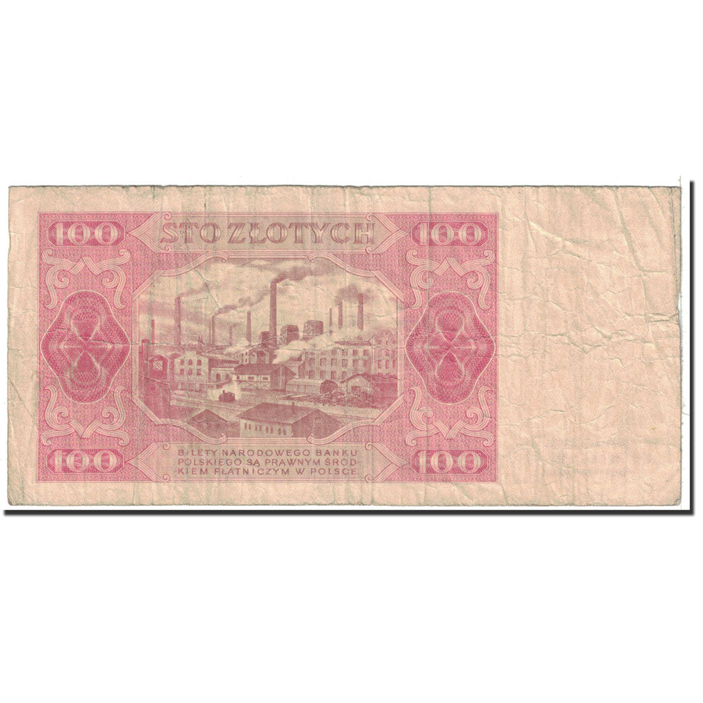 Banknote, Poland, 100 Zlotych, 1948, 1948-07-01, KM:139a, VF(20-25)