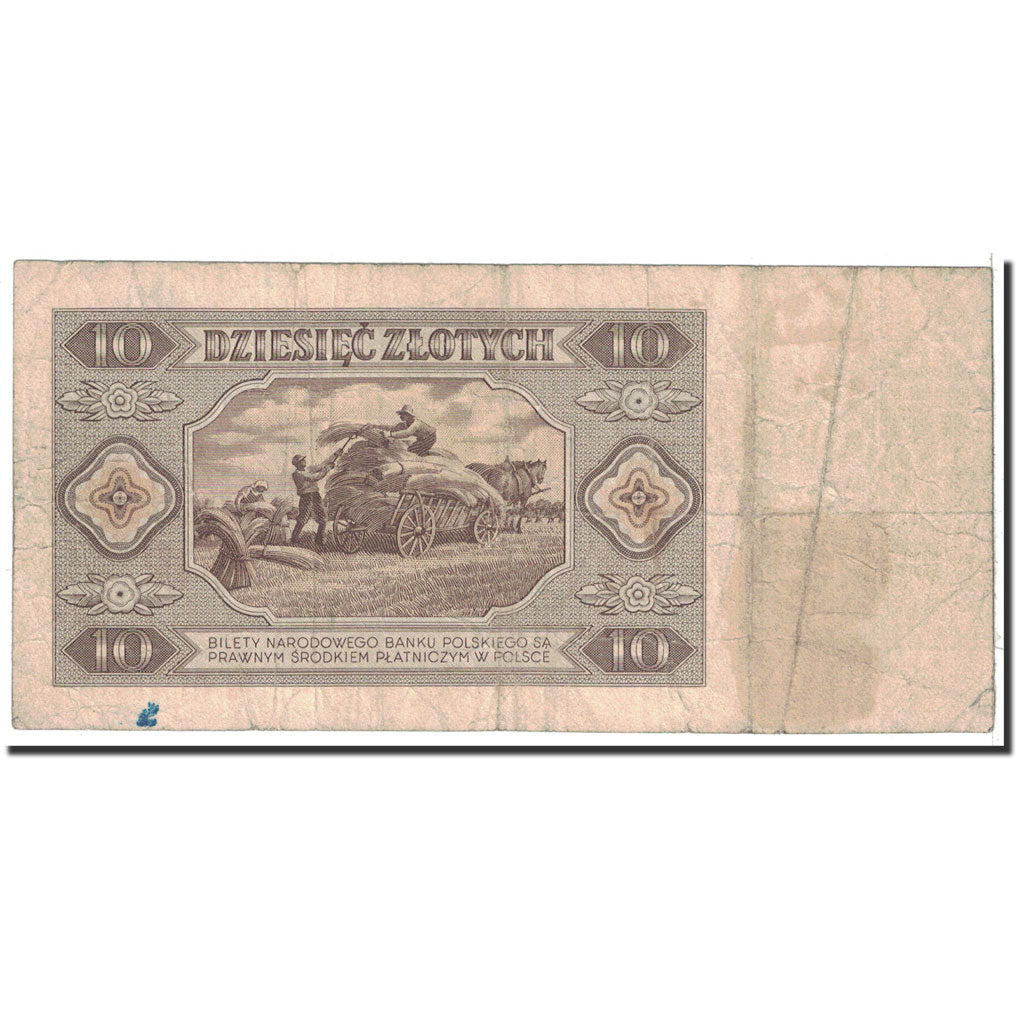 Polonia, 10 Zlotych, 1948, KM:136, 1948-07-01, B