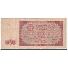 Banknote, Poland, 5 Zlotych, 1948, 1948-07-01, KM:135, VF(20-25)