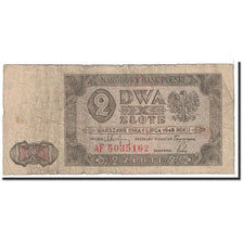 Poland, 2 Zlote, 1948, KM:134, VF(30-35)