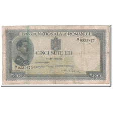 Geldschein, Rumänien, 500 Lei, 1936, 1936-04-30, KM:42a, S