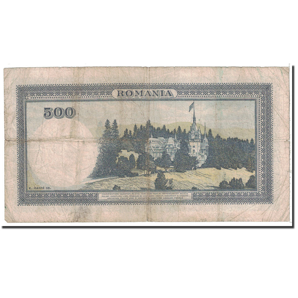 Banknote, Romania, 500 Lei, 1936, 1936-04-30, KM:42a, VF(20-25)