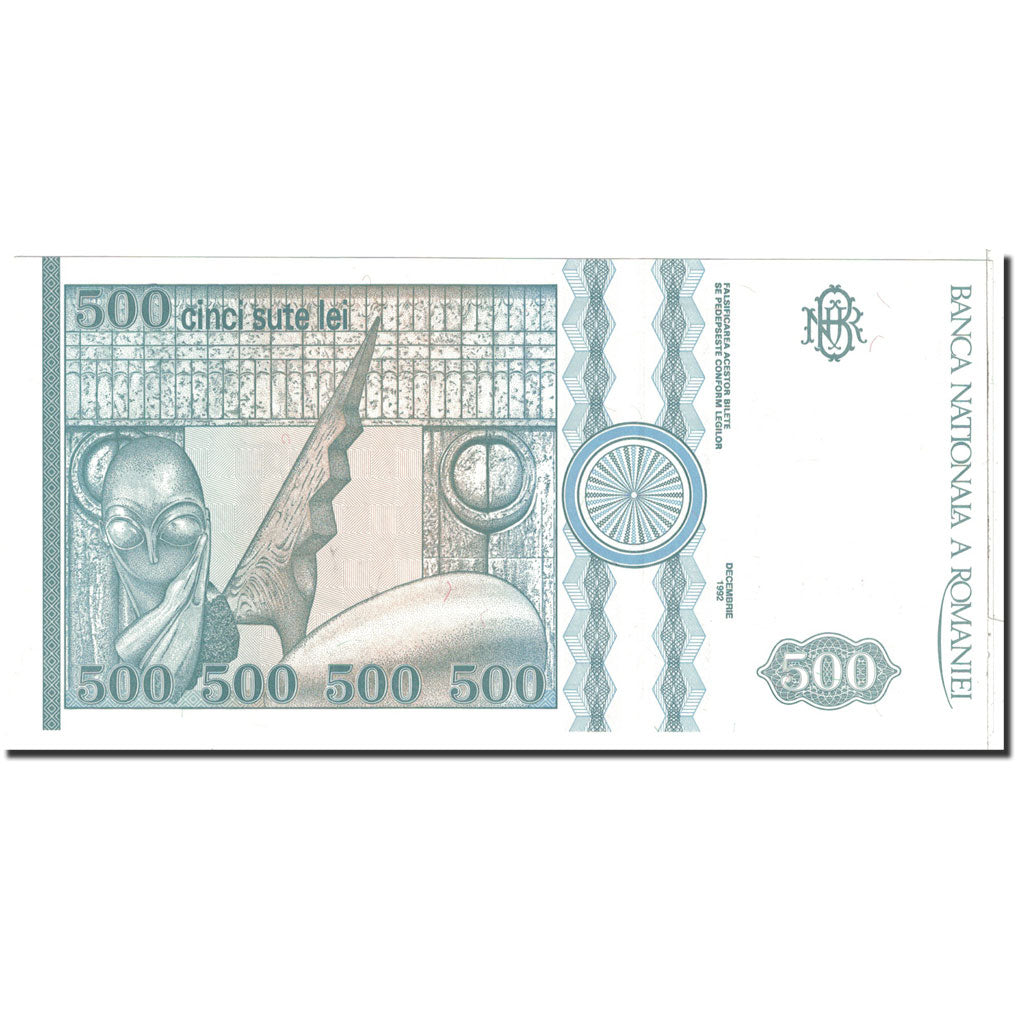 Banknote, Romania, 500 Lei, 1992, 12-1992, KM:101b, UNC(65-70)