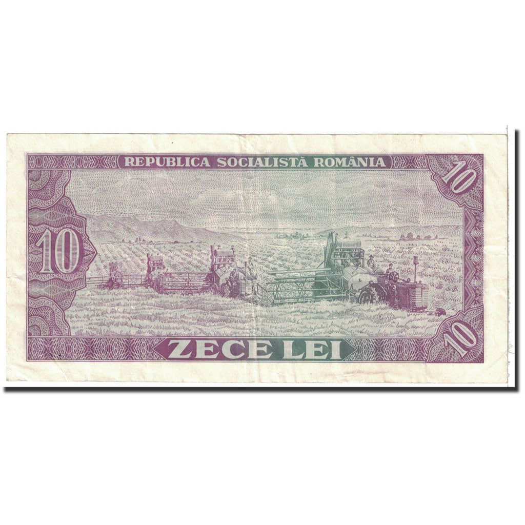 Banknote, Romania, 10 Lei, 1966, Undated, KM:94a, AU(50-53)