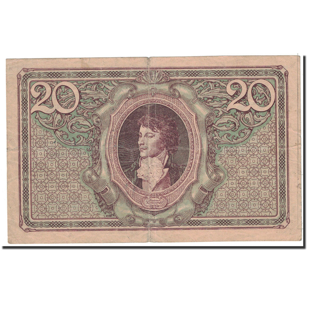 Poland, 20 Marek, 1919, KM:21, 1919-05-17, EF(40-45)
