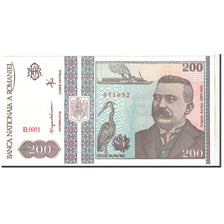 Geldschein, Rumänien, 200 Lei, 1992, 12-1992, KM:100a, UNZ
