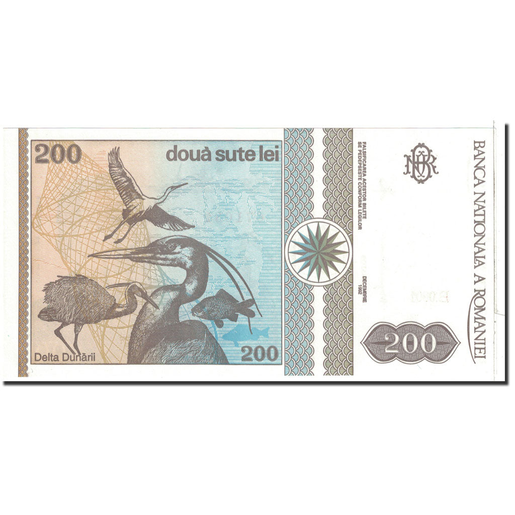 Banknote, Romania, 200 Lei, 1992, 12-1992, KM:100a, UNC(65-70)