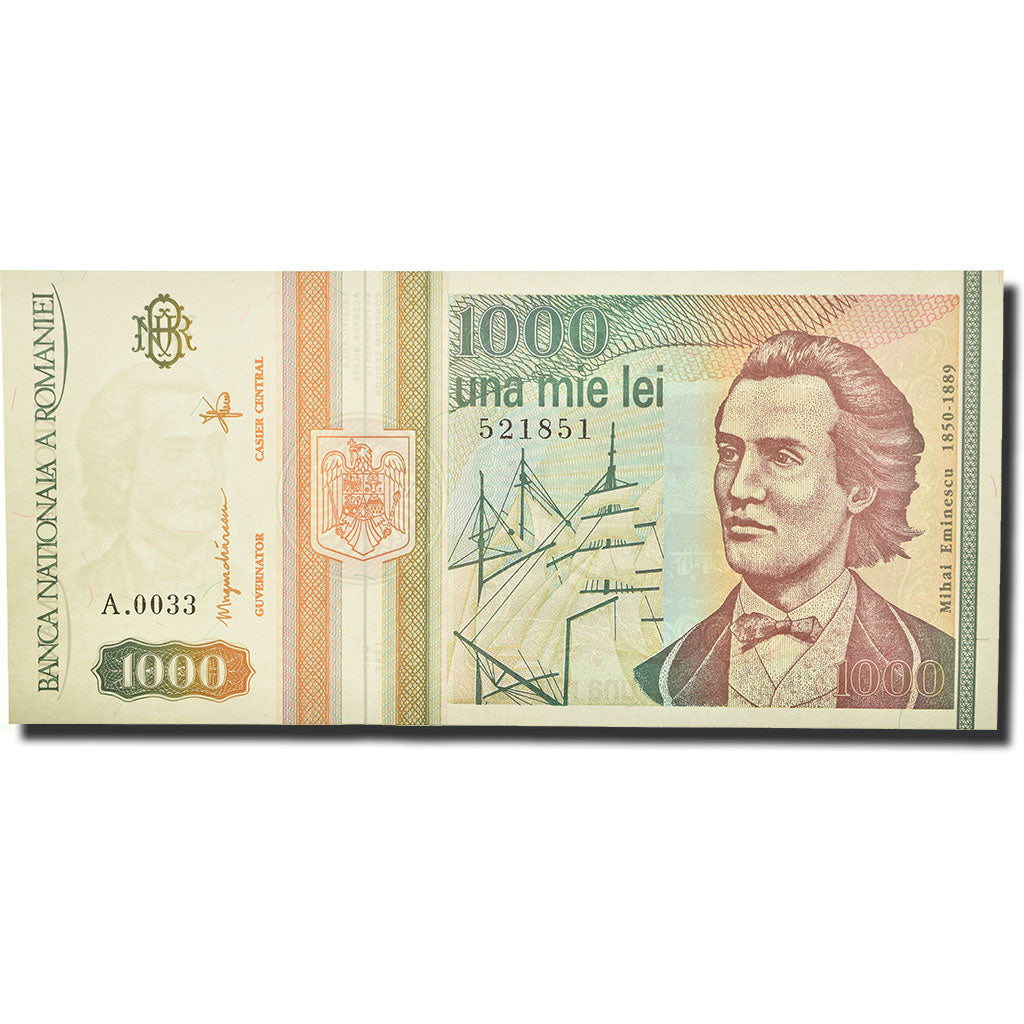 Banknote, Romania, 1000 Lei, 1993, Mai 1993, KM:102, UNC(65-70)