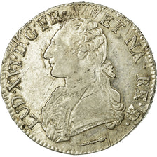 France, Louis XVI, Écu de Béarn aux branches d'olivier, 1785, Pau, Argent