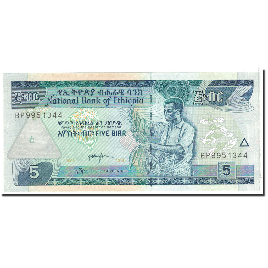Banknote, Ethiopia, 5 Birr, 2013, Undated, KM:47e, UNC(65-70)