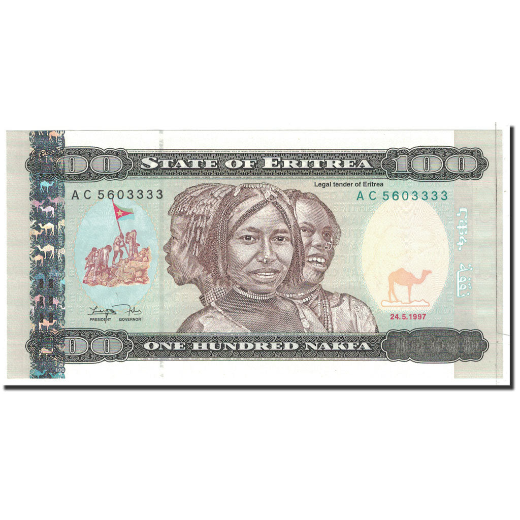 Eritrea, 100 Nakfa, 1997, KM:6, 1997-05-24, UNC