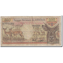 Rwanda, 500 Francs, 1978, 1978-01-01, KM:13a, VF(20-25)