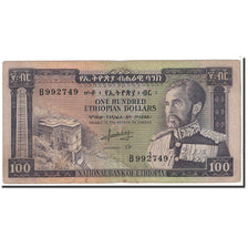 Biljet, Ethiopië, 100 Dollars, 1966, Undated, KM:29a, TB