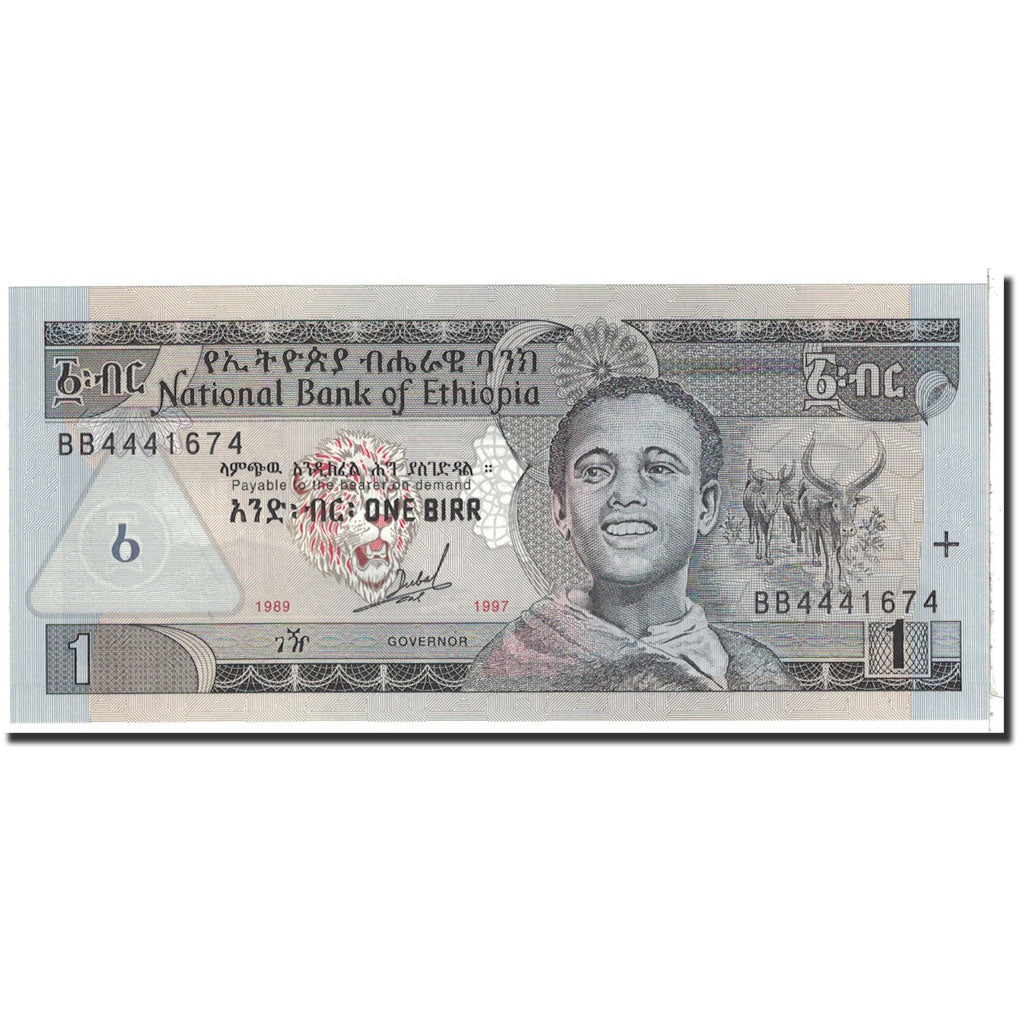 Banknote, Ethiopia, 1 Birr, 1997, Undated, KM:46a, UNC(65-70)