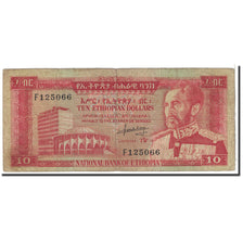 Billete, 10 Dollars, 1966, Etiopía, KM:27A, Undated, BC