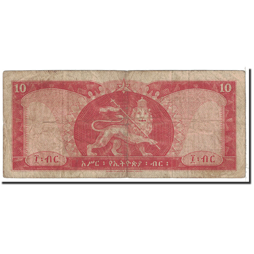 Banknote, Ethiopia, 10 Dollars, 1966, Undated, KM:27A, VF(20-25)