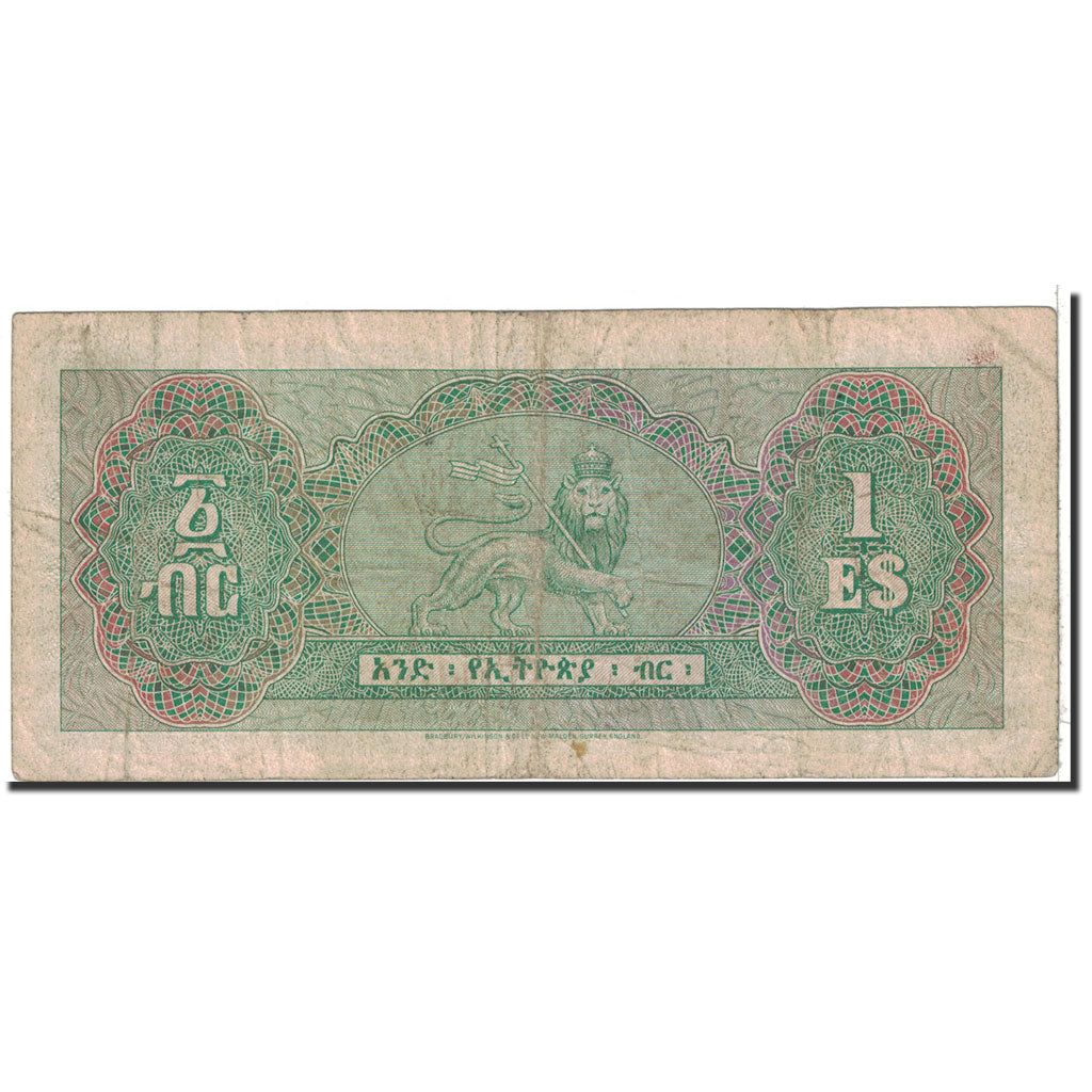 Banknote, Ethiopia, 1 Dollar, 1961, Undated, KM:18a, VF(20-25)