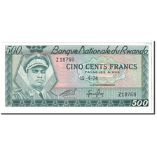 Banknote, Rwanda, 500 Francs, 1974, 1974-04-19, KM:11a, UNC(65-70)