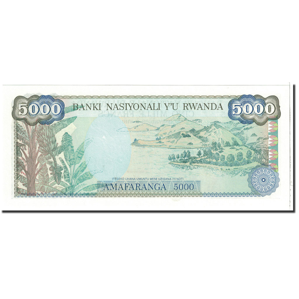 Banknote, Rwanda, 5000 Francs, 1988, 1988-01-01, KM:22, UNC(65-70)