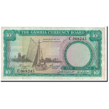 The Gambia, 10 Shillings, 1967, KM:1a, TTB
