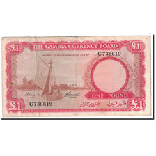 The Gambia, 1 Pound, 1965, KM:2a, VF(30-35)