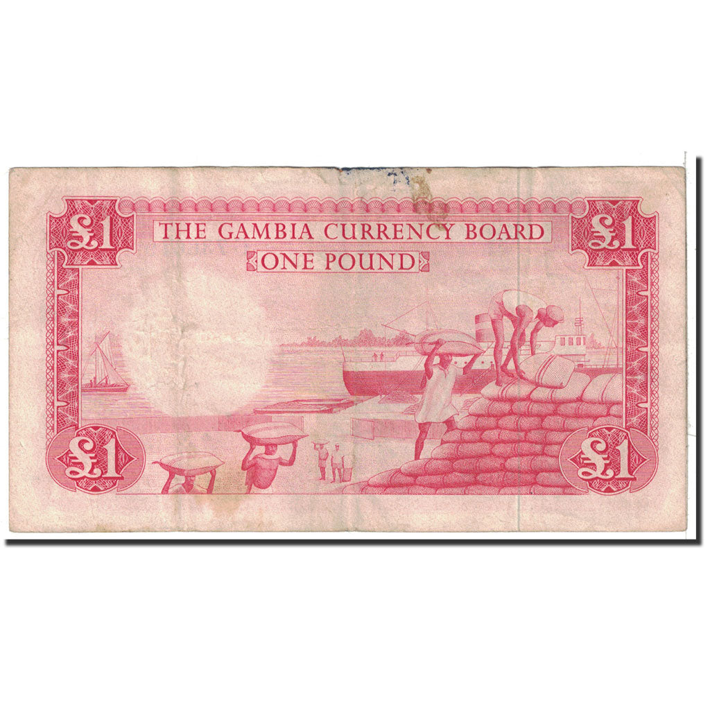 The Gambia, 1 Pound, 1965, KM:2a, VF(30-35)