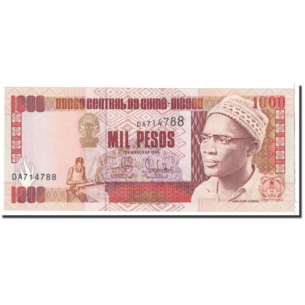 Banknote, Guinea-Bissau, 1000 Pesos, 1990, 1990-03-01, KM:13a, UNC(65-70)