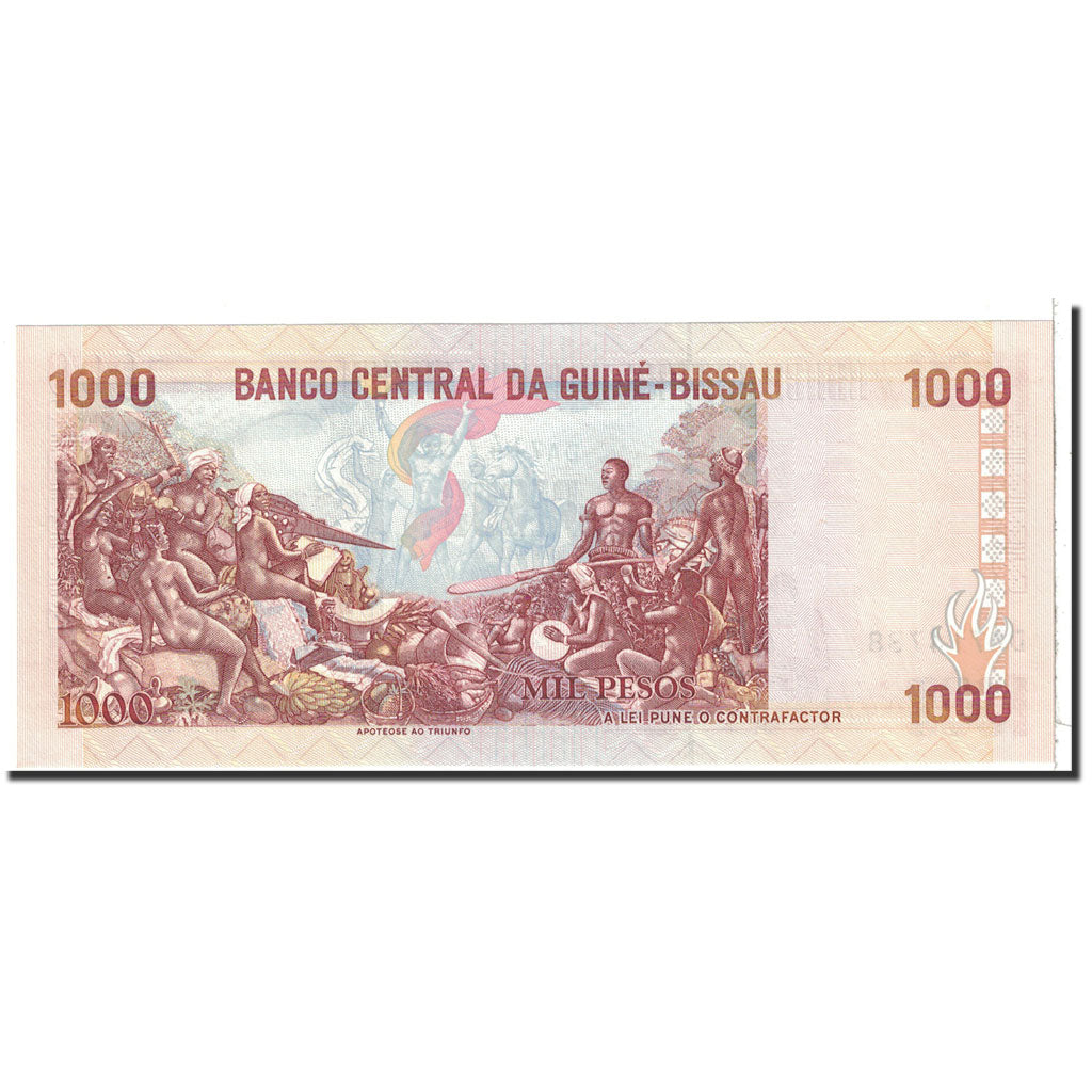 Banknote, Guinea-Bissau, 1000 Pesos, 1990, 1990-03-01, KM:13a, UNC(65-70)