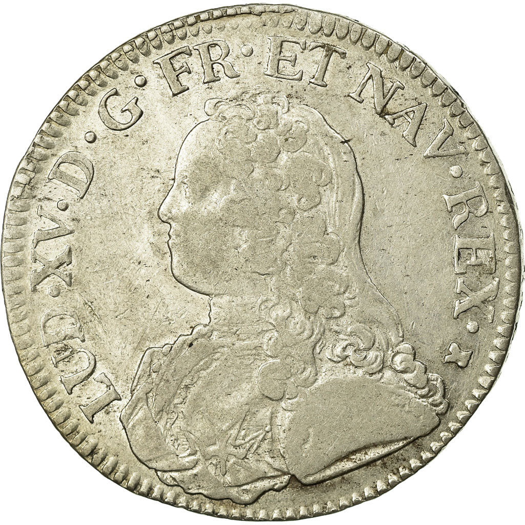 Coin, France, Louis XV, Écu aux branches d'olivier, Ecu, 1726, Toulouse