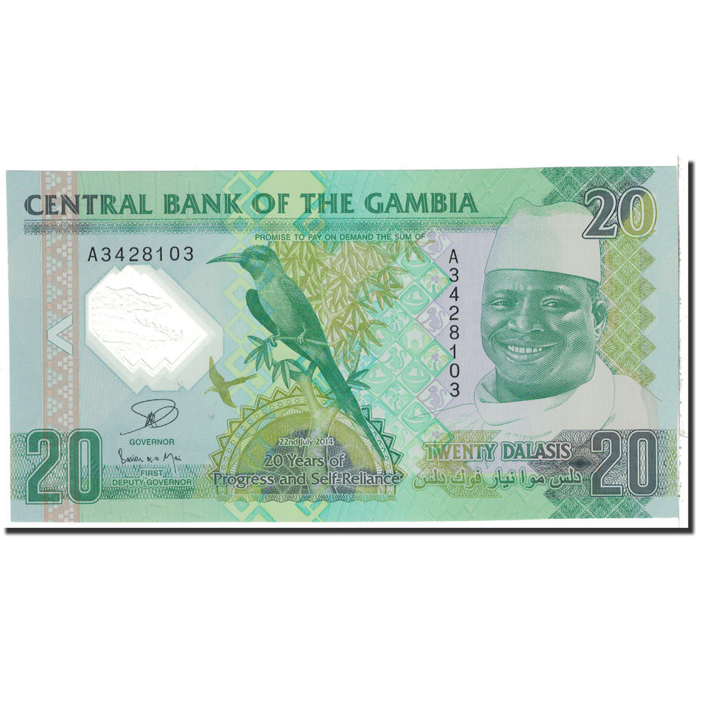 Gambia, 20 Dalasis, 2014, KM:New, NEUF